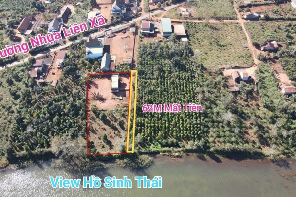 HẠ GIÁ TỪ 1ty150 XUỐNG CÒN 850tr MỘT SIÊU PHẨM VIEW HỒ TỰ NHIÊN THUỘC XÃ CƯ NÉ - KRONGBUK-ĐAKLAK